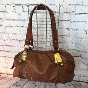 B. Makowsky Brown Leather Handbag